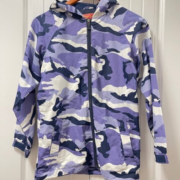 Northpeak Camo Hooded Girl's Jacket Purple  – M (10/12) - Picture 2 of 10